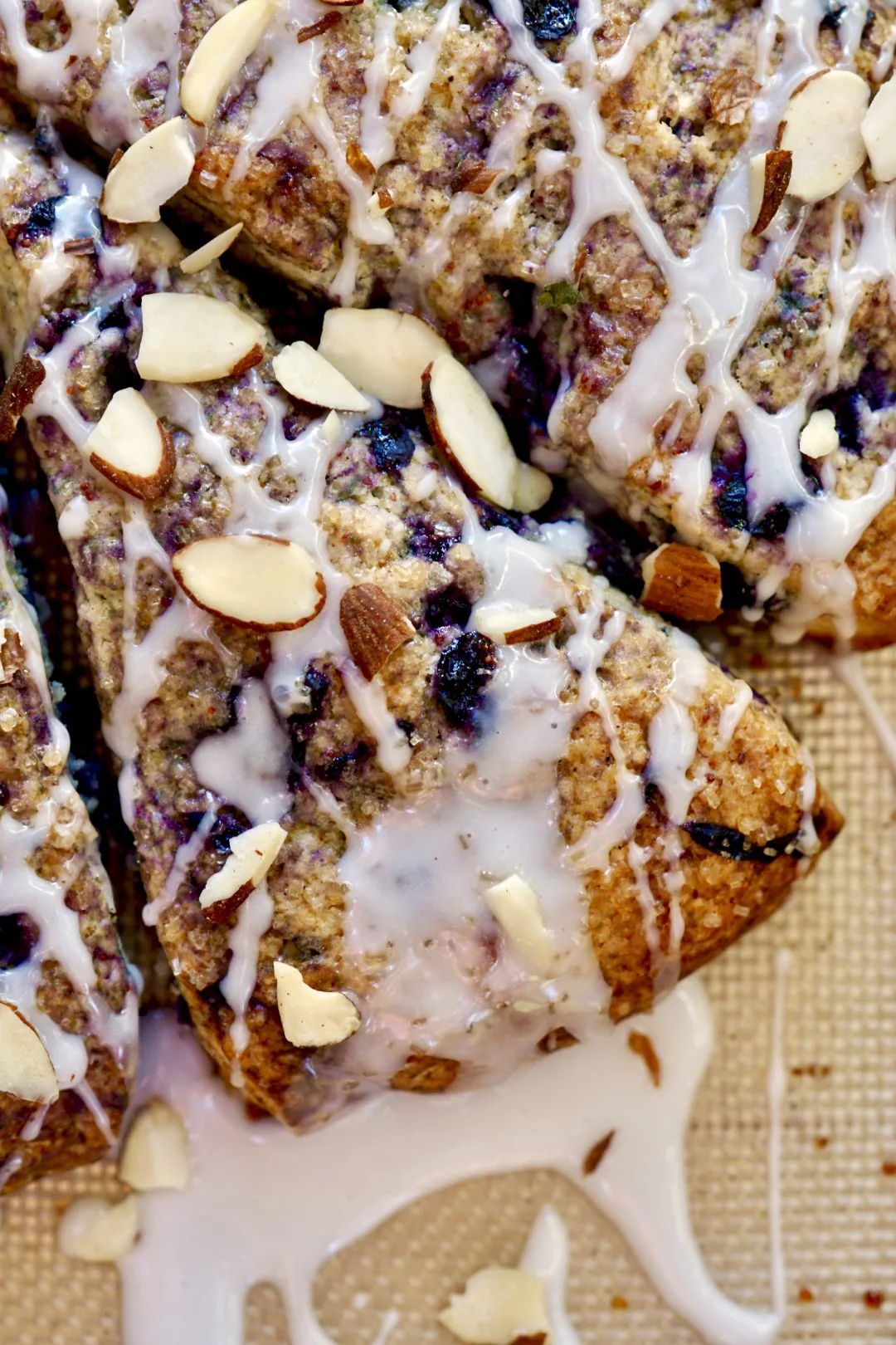 Frosted Blueberry Cream Scones Simmer Sauce